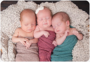 newborn triplet photography