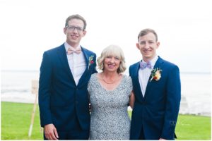 mother and sons wedding