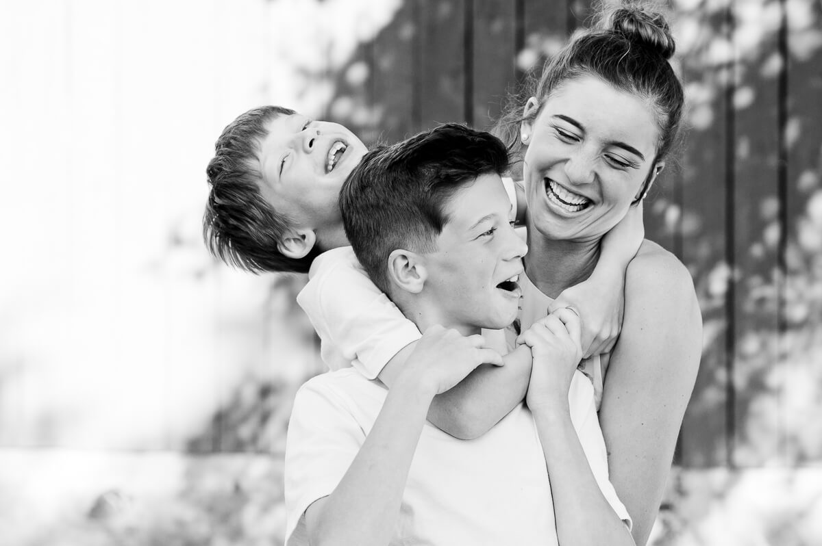 Family portraits by Nina K Photography, outdoor black and white photography