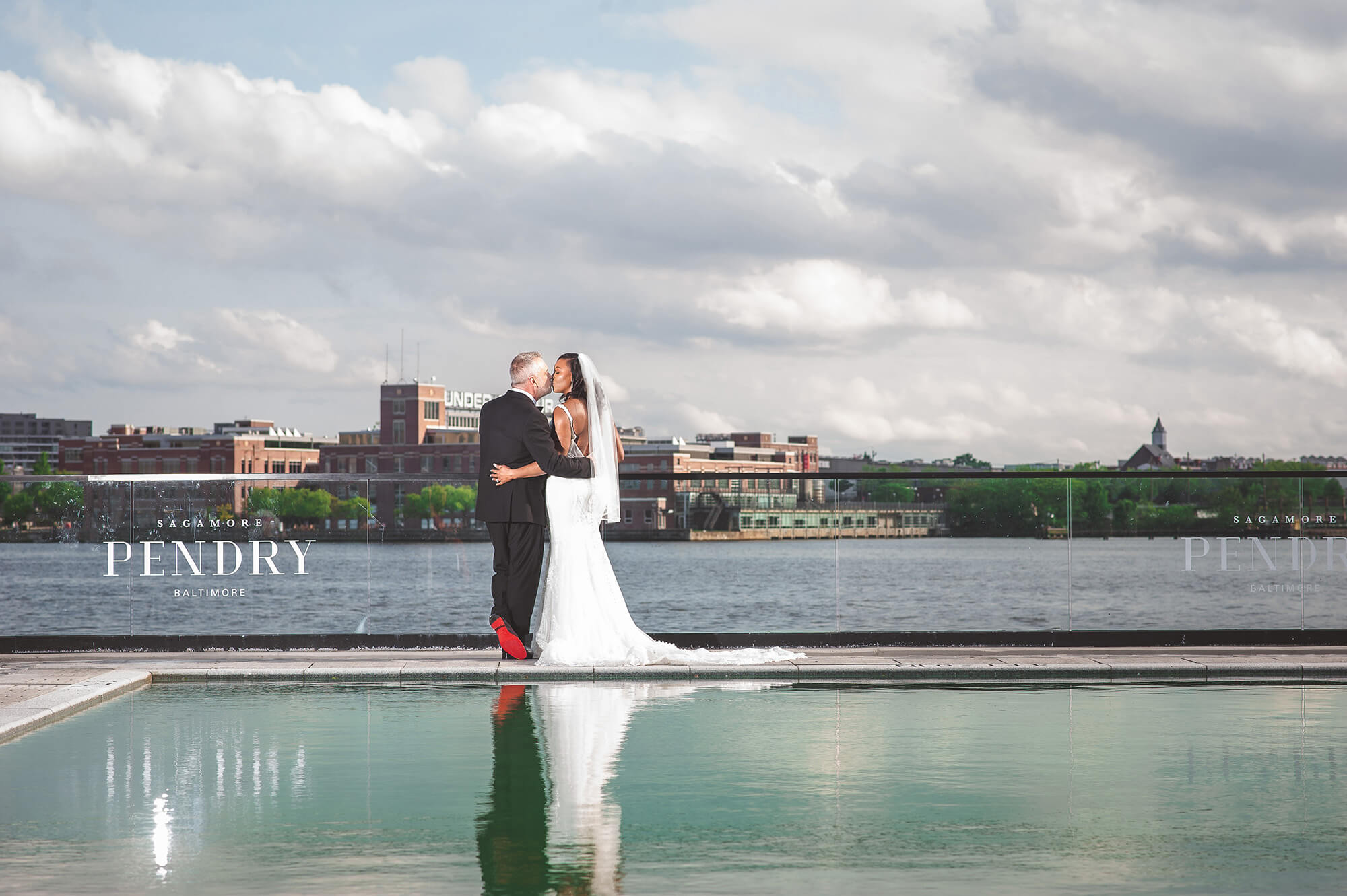 Wedding photography on DC waterfront by Nina K